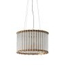 Szklana lampa wisząca złota okrągła designerska nowoczesna salonowa Romola 81999 ENDON